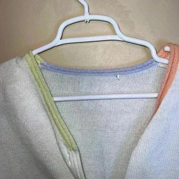 VINTAGE SQUARE COLORFUL CARDIGAN - Picture 11 of 12